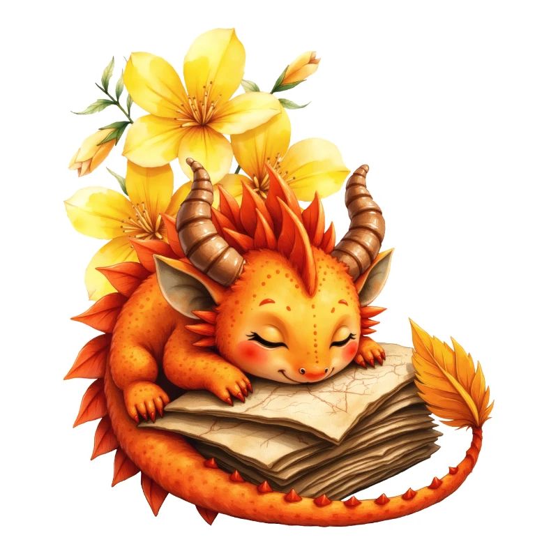 Sleepy Dragon im Herbstbuch