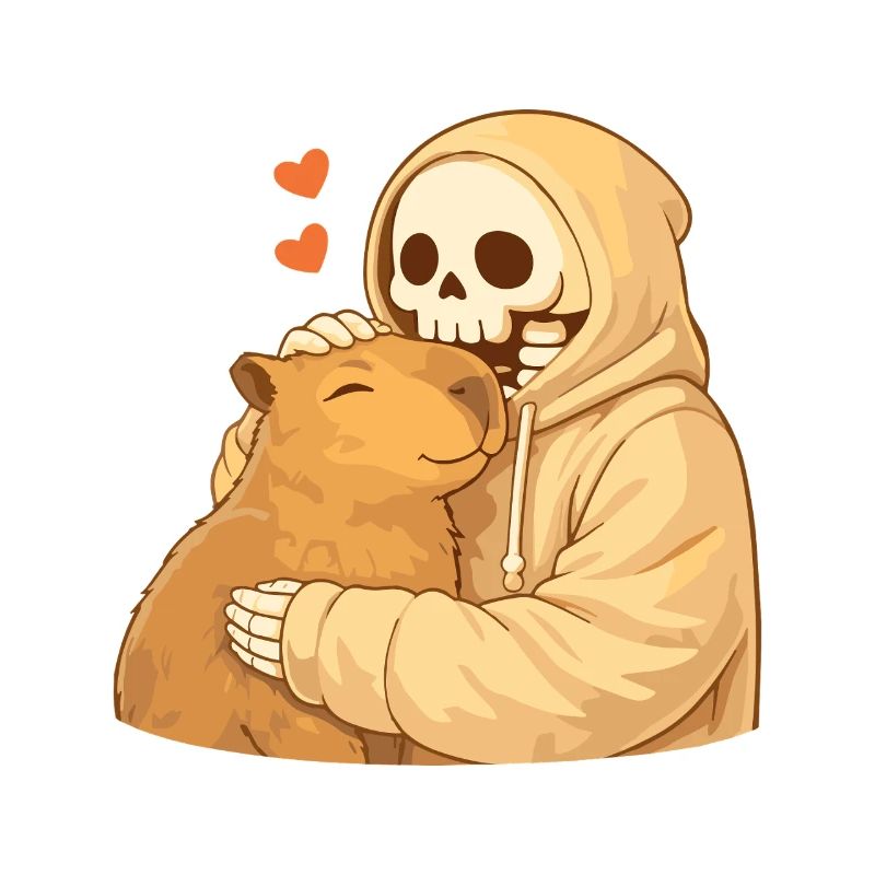 Cozy Skeleton with Capybara – Security