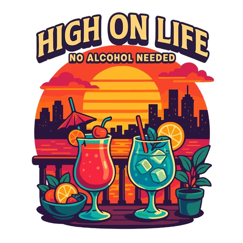 high on life, no alcohol needed
