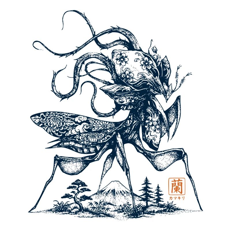 Orchideenmantis Mount Fuji