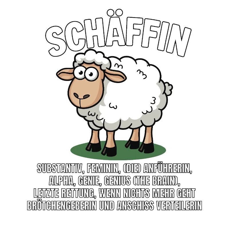 Schäffin - Alpha Schaf mit Sonnenbrille