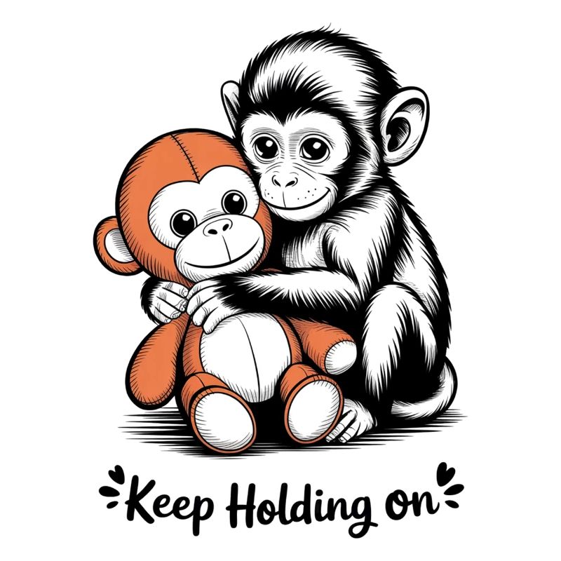 Monkey Hug Keeps Holding On