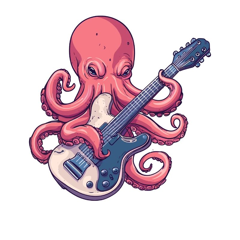 Octopus Guitar Rock