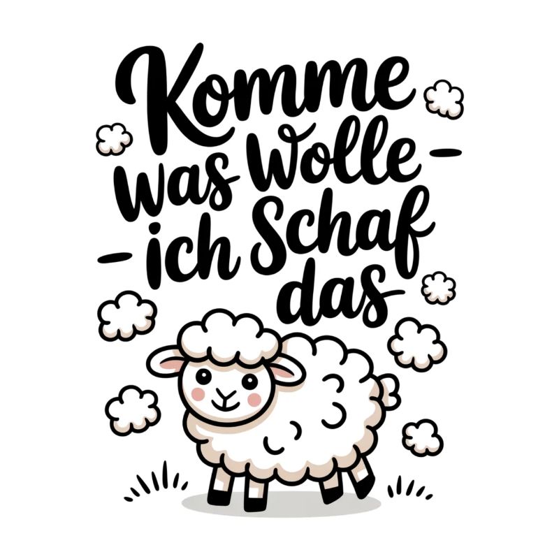 Komme Was Wolle Ich Schafe Das