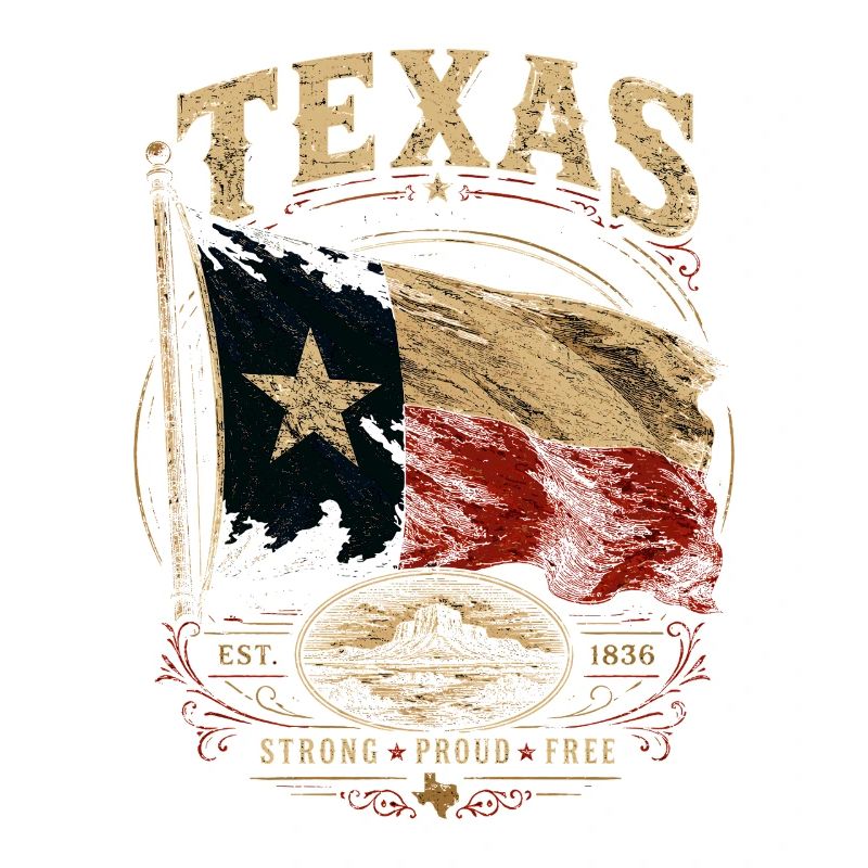 Fierté du drapeau du Texas : Stark & Free
