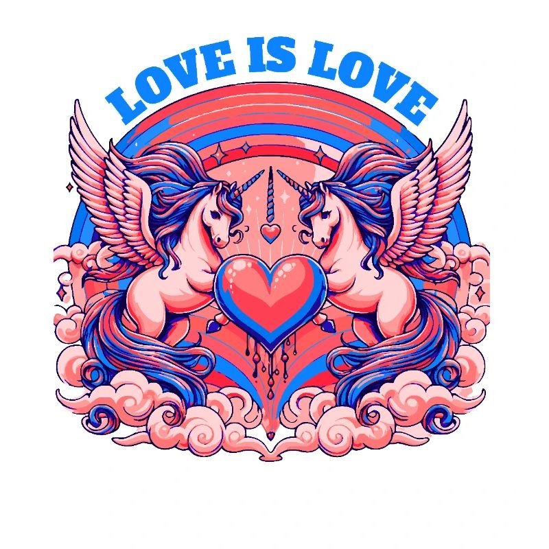 Love is Love Blau