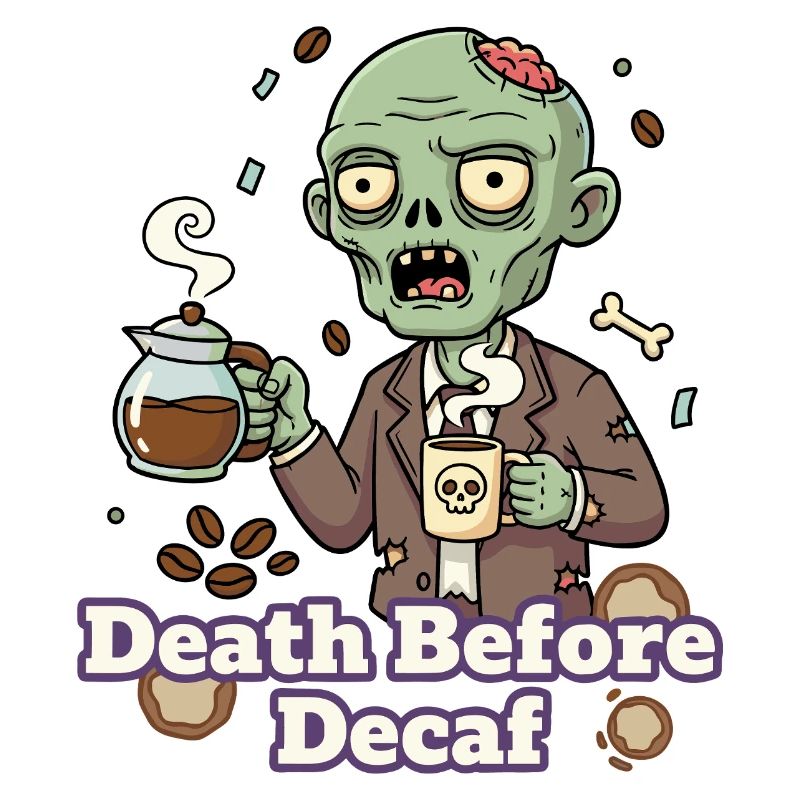 Zombie Kaffee Tod vor Decaf