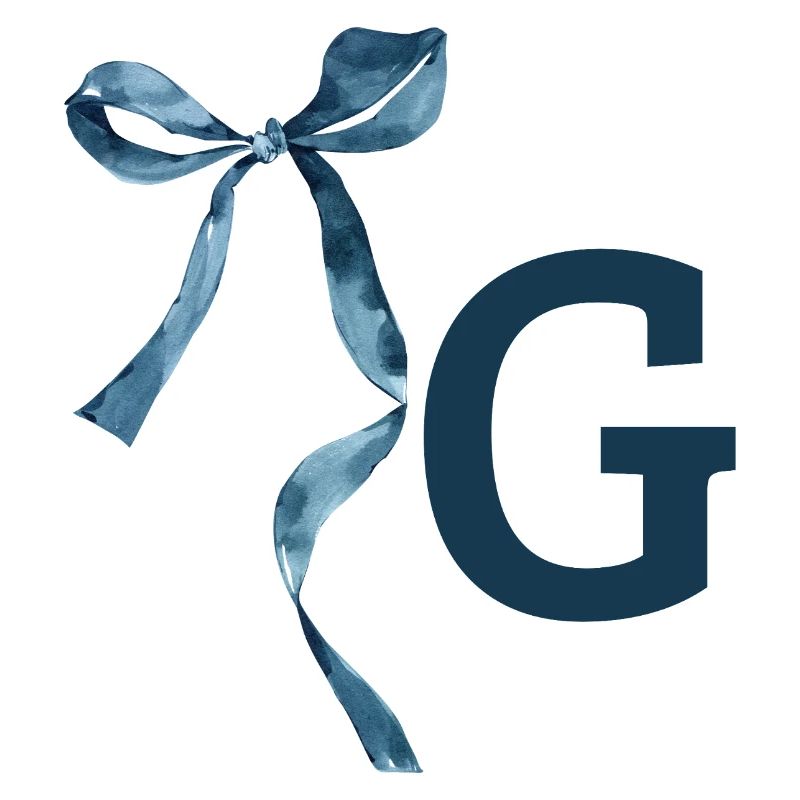Monogramm g Geschenkidee