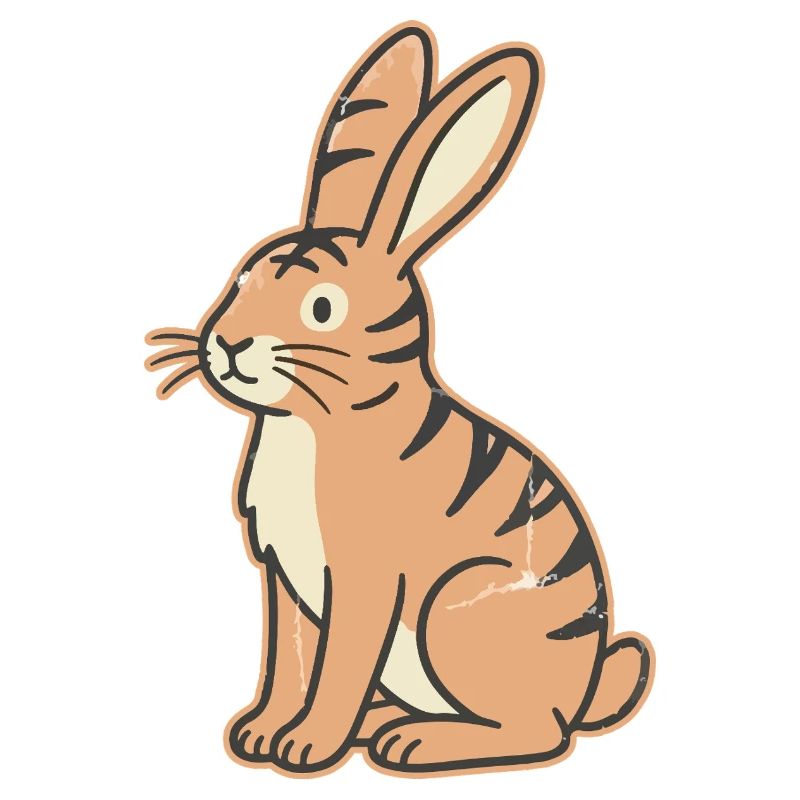 Pastel tabby rabbit stripes Tabby