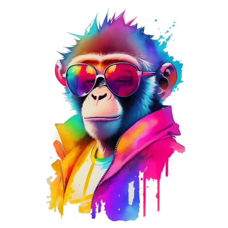 Affe mit Sonnenbrille