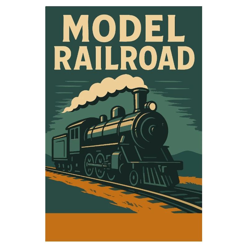 Modellbahn Zug Illustration