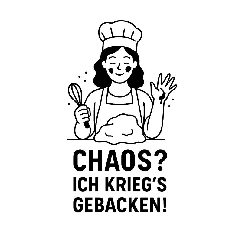 Kochkunst Illustration mit Chefkoch