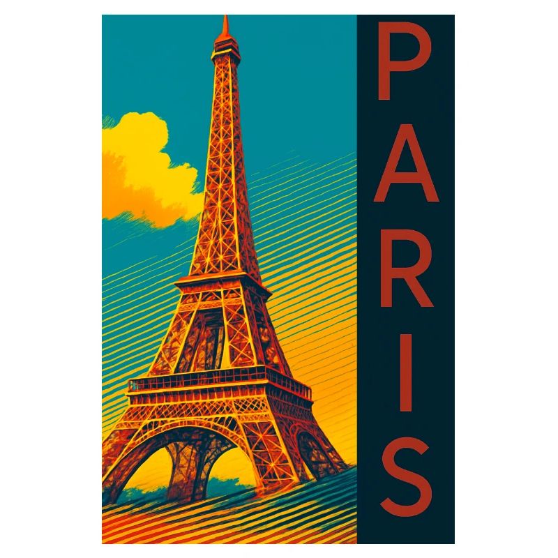 Paris PopArt Skyline Eiffelturm
