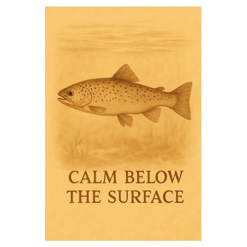 Calm Below the Surface Trout Print