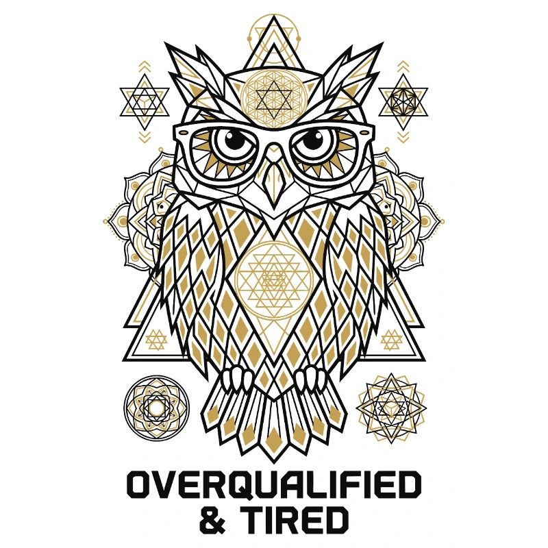 Overqualified Eule Mandala