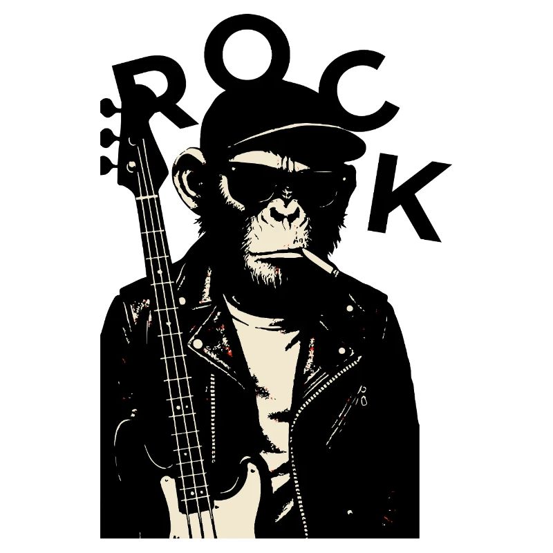 Monkey Biker Rockgitarrist