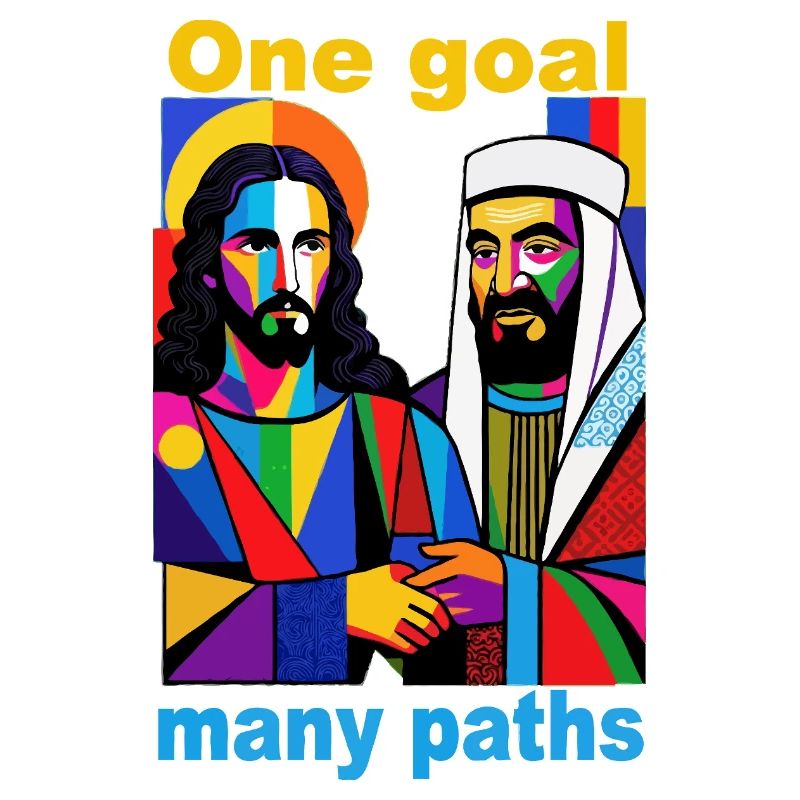 One Goal Many Paths Pop Art Duo