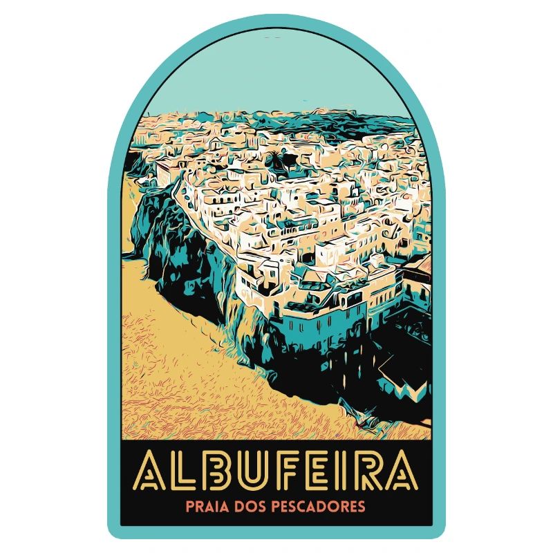 Illustration Albufeira Luftaufnahme