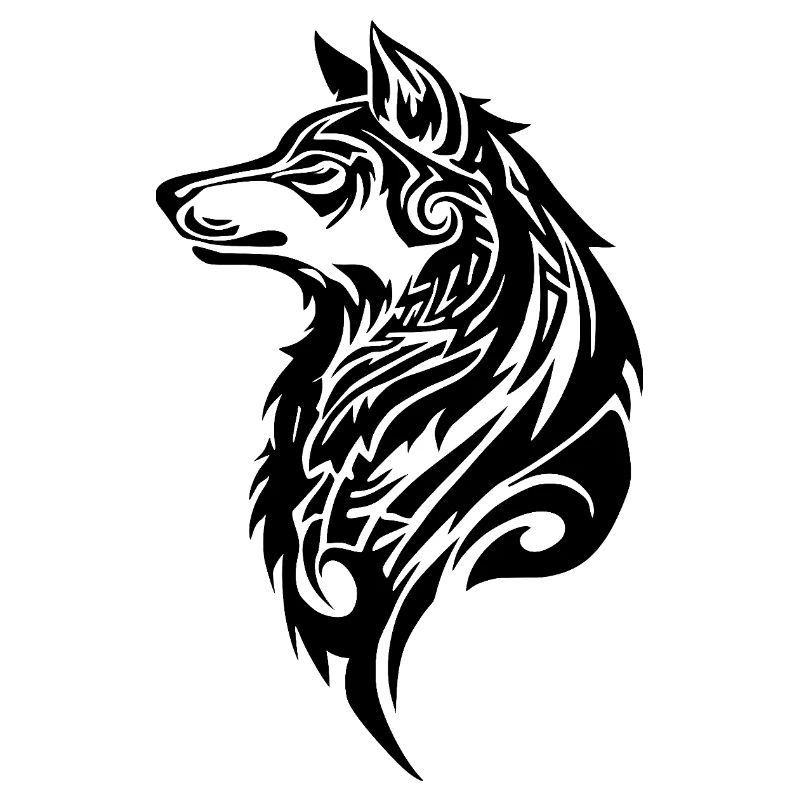 Wolf Tribal Tattoo