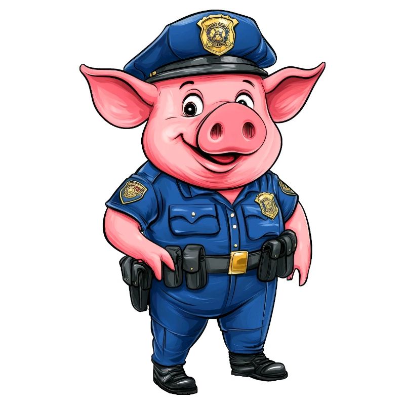 Police des Cochons / Policière Cochon
