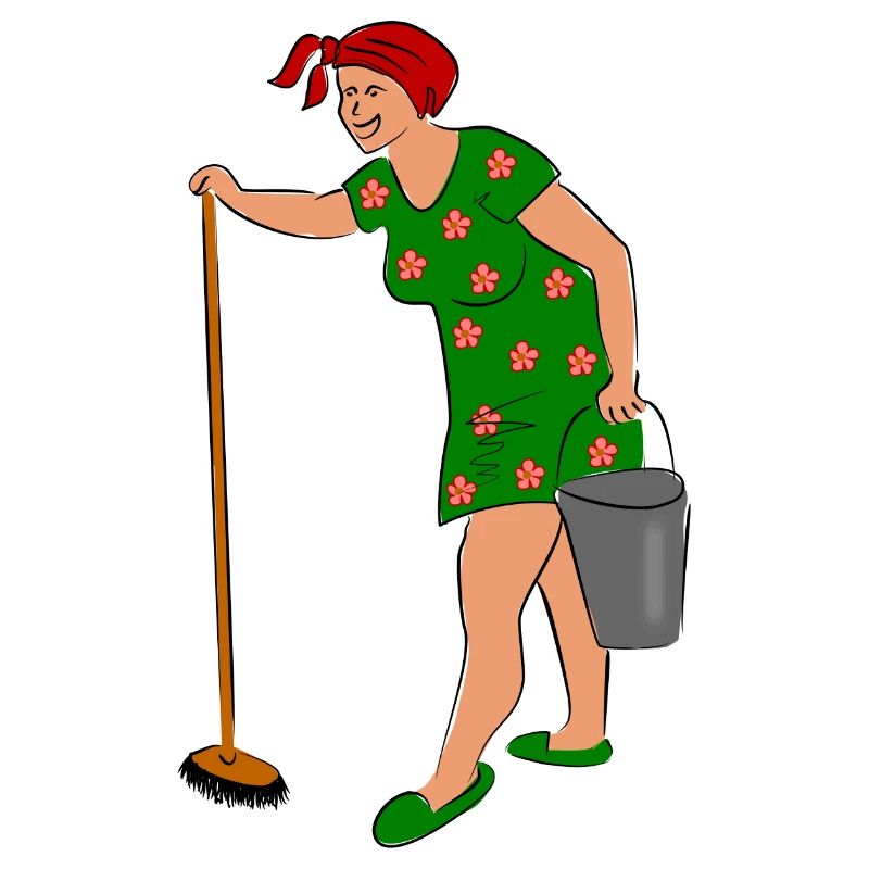 Putzfrau Arbeit Hausfrau