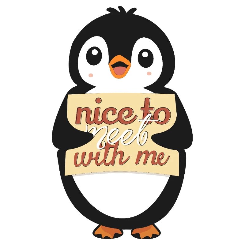 Pingouin avec Sympa de me rencontrer