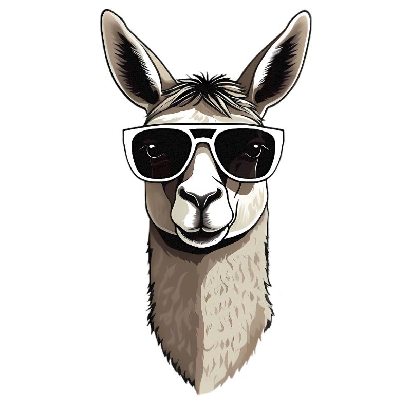 Llama with sunglasses