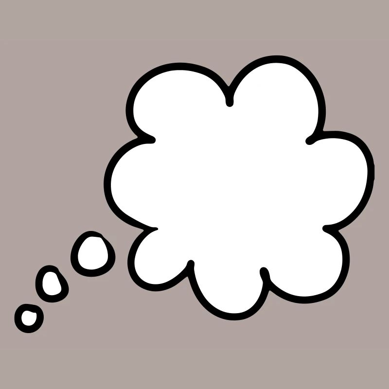 Bulle de pensée bulle de pensée thought bubble