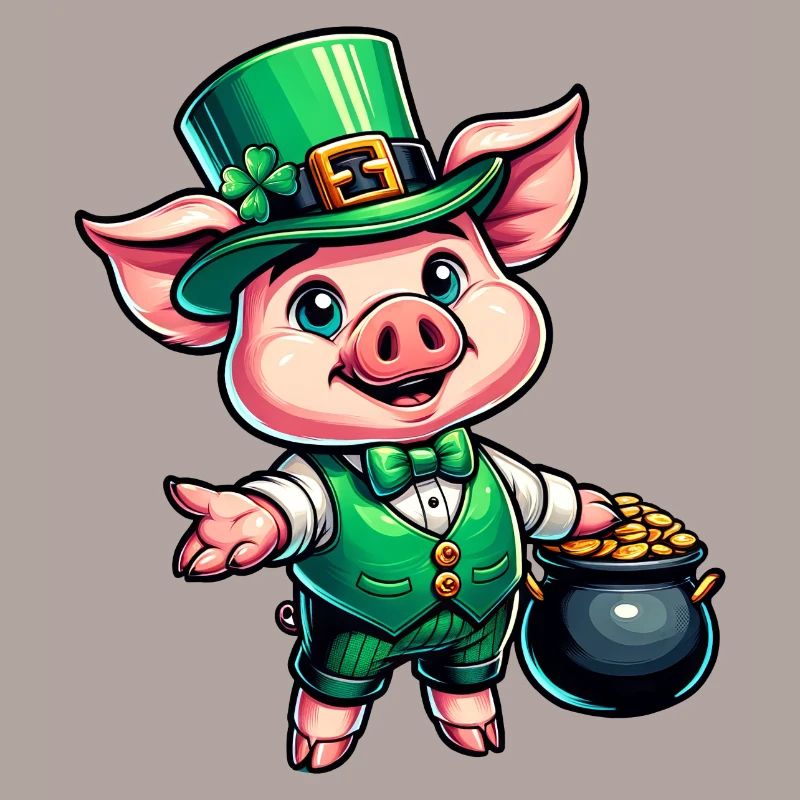 Doux cochon de la Saint-Patrick