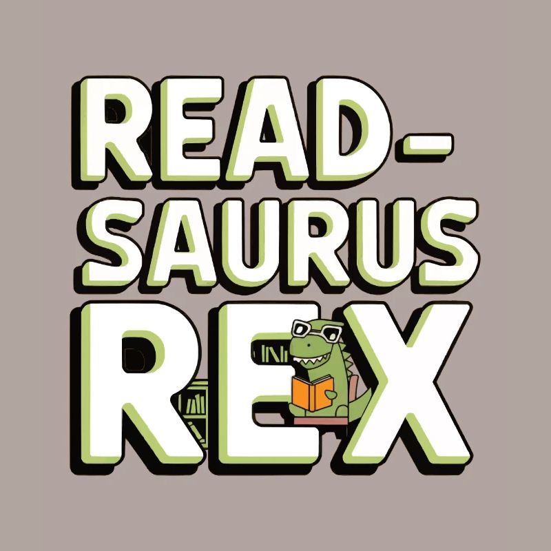 Lustiges Dinosaurier Lese Readasaurus Rex