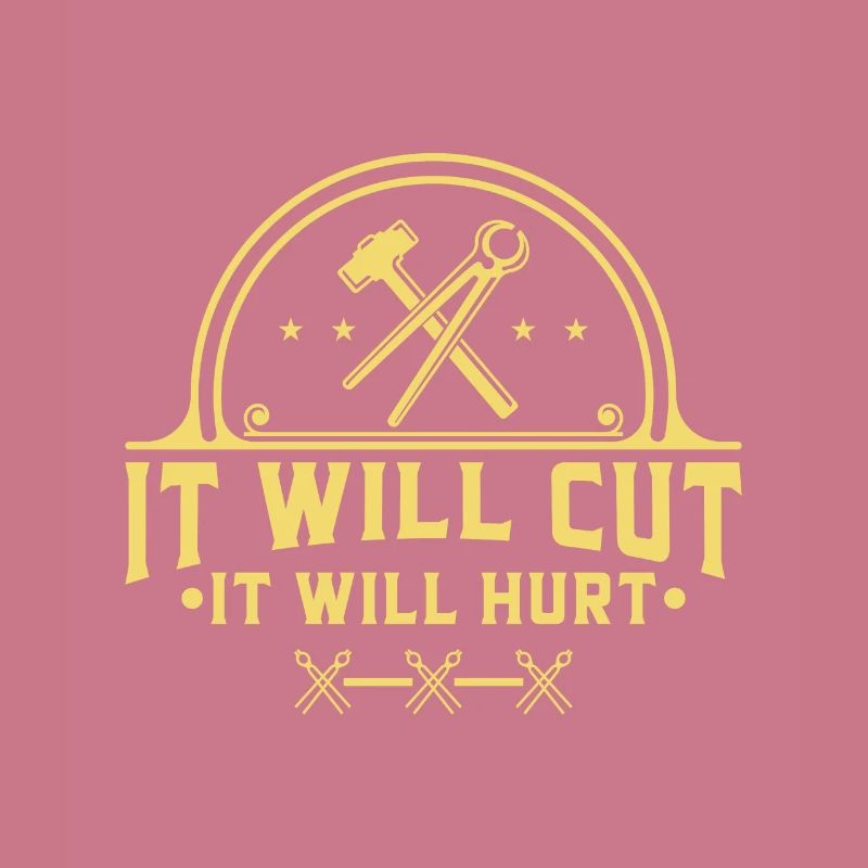 It Will Cut It Will Hurt Iron Blacksmith Tool