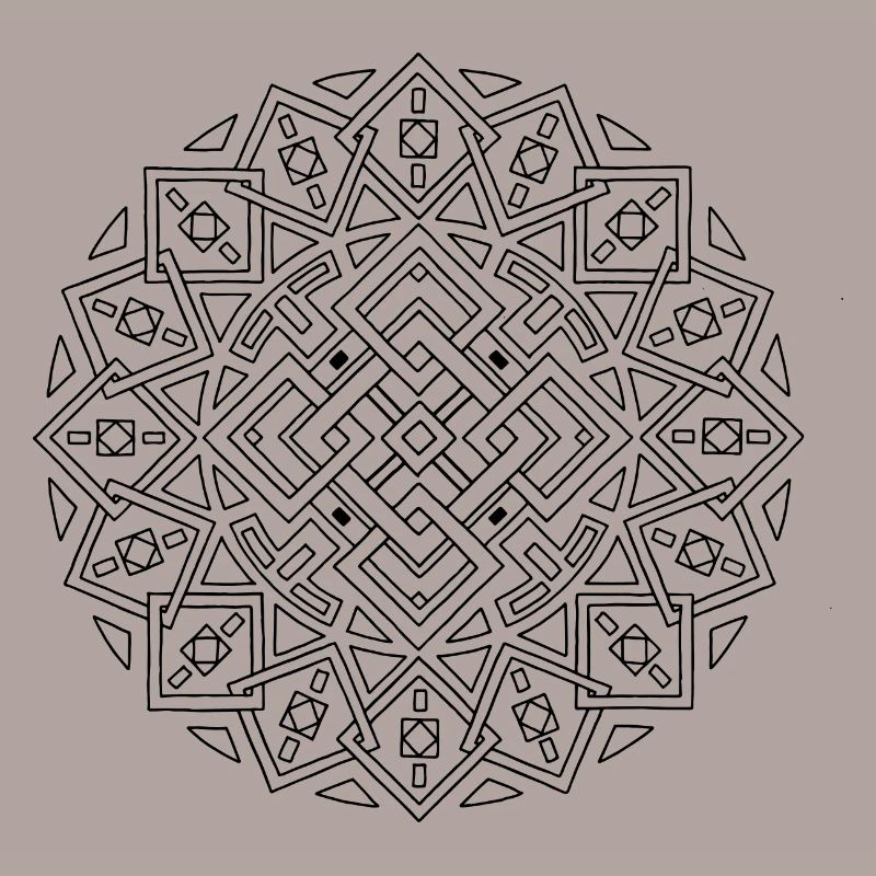 Rectangular Celebration - Mandala made with Love