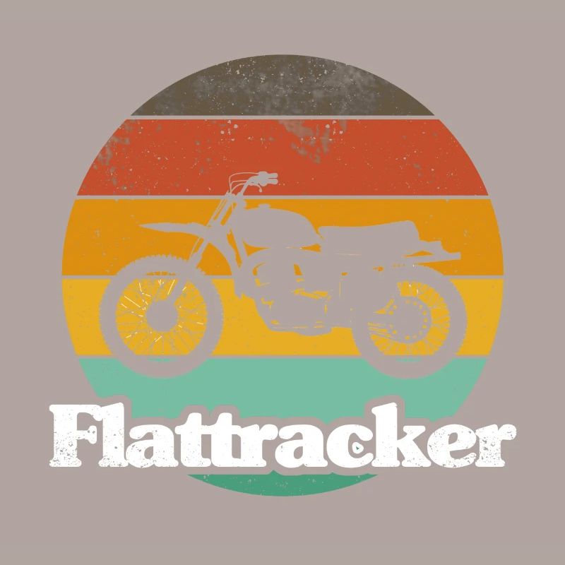 Impression de style rétro « Flattracker »