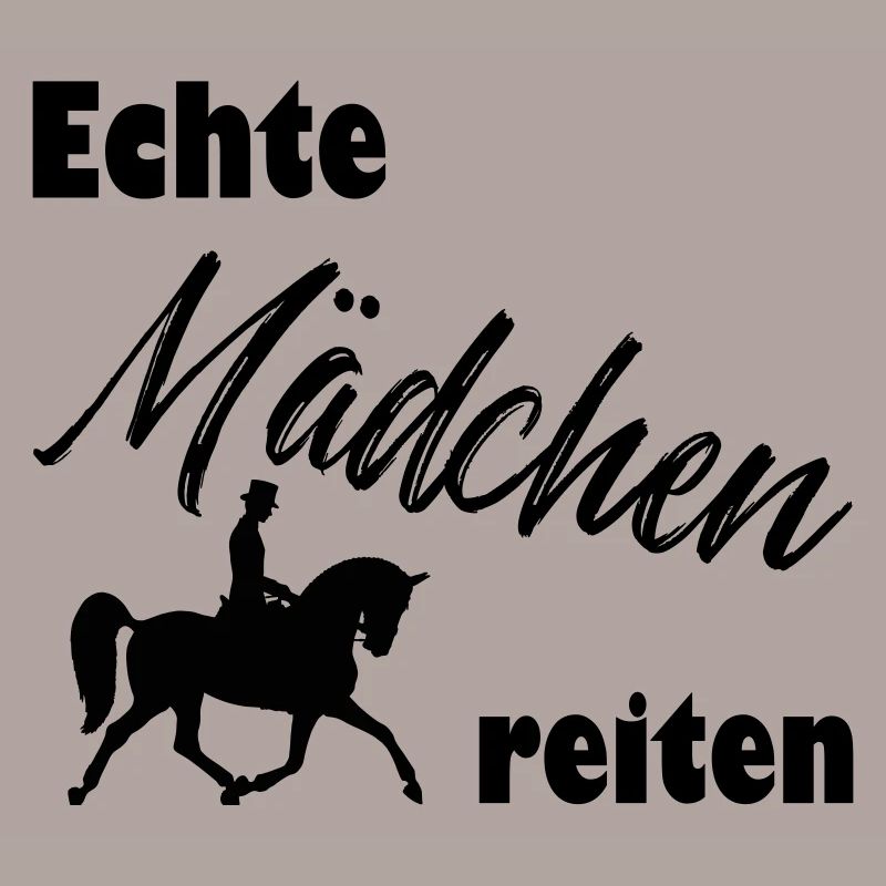 Echte Mädchen reiten