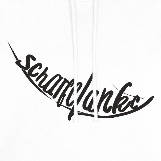 Scharfelanke Logo Print Schwarz