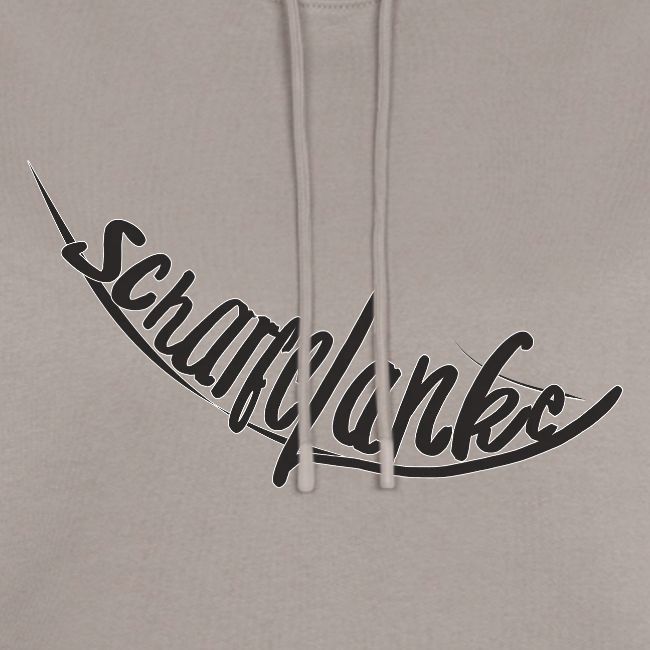 Scharfelanke Logo Print Schwarz