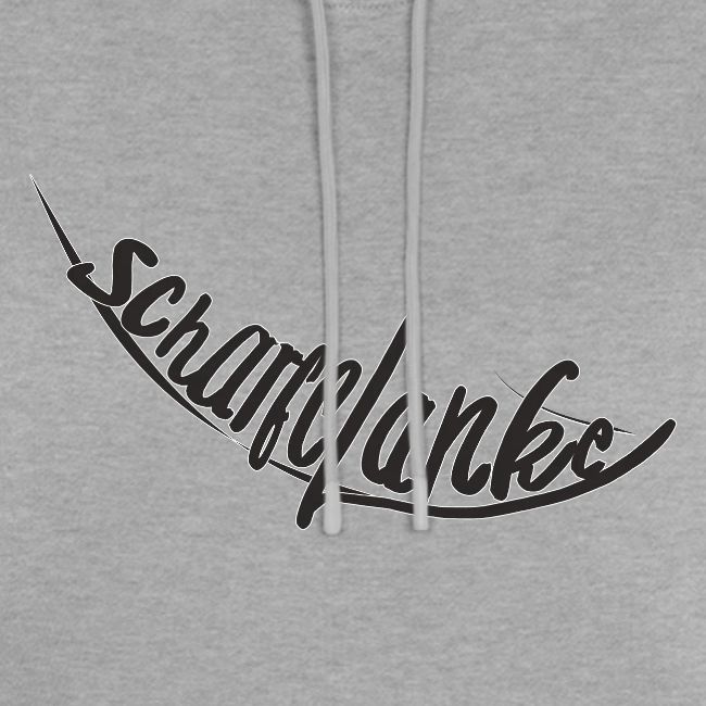 Scharfelanke Logo Print Schwarz