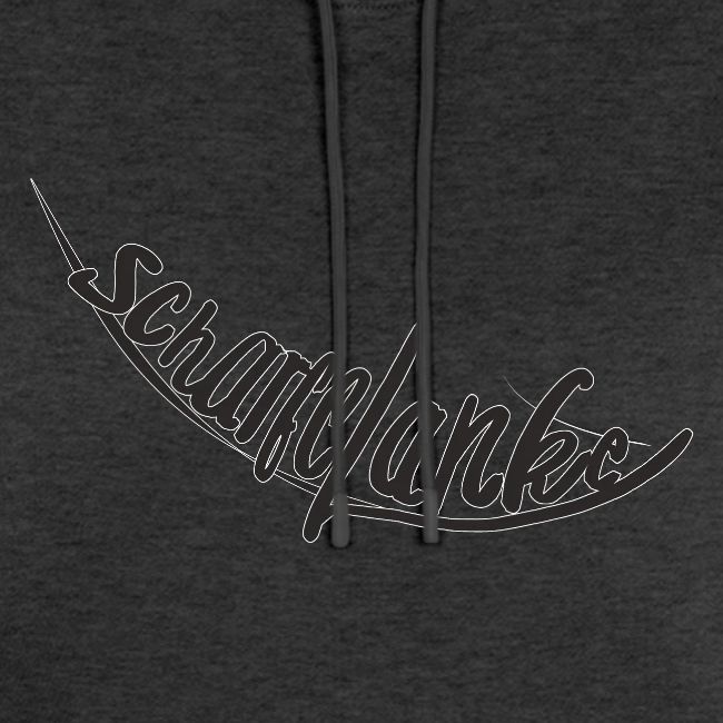 Scharfelanke Logo Print Schwarz