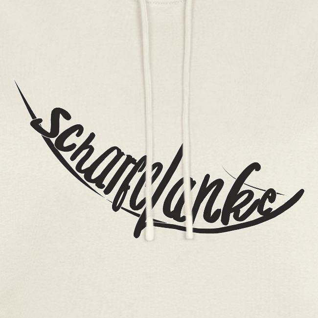 Scharfelanke Logo Print Schwarz