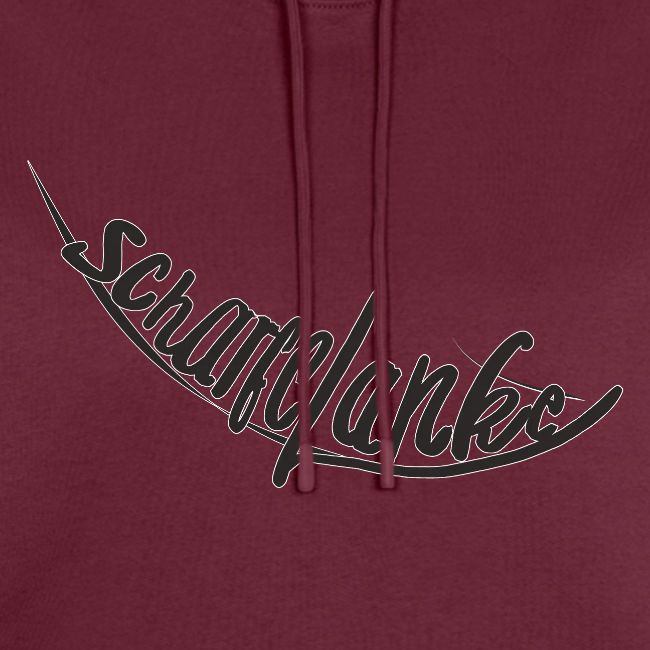 Scharfelanke Logo Print Schwarz