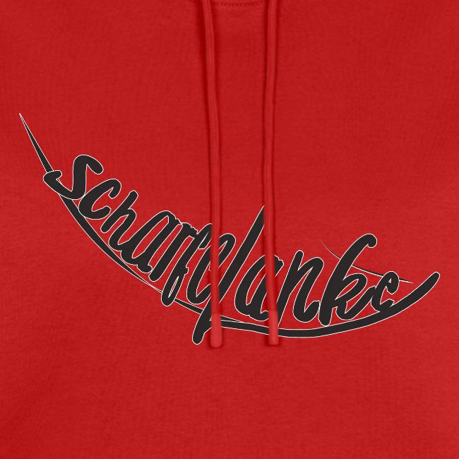 Scharfelanke Logo Print Schwarz