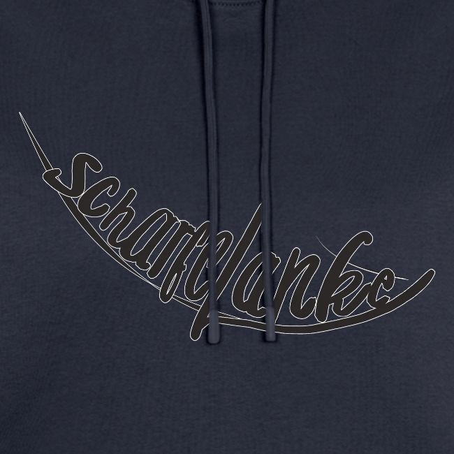 Scharfelanke Logo Print Schwarz