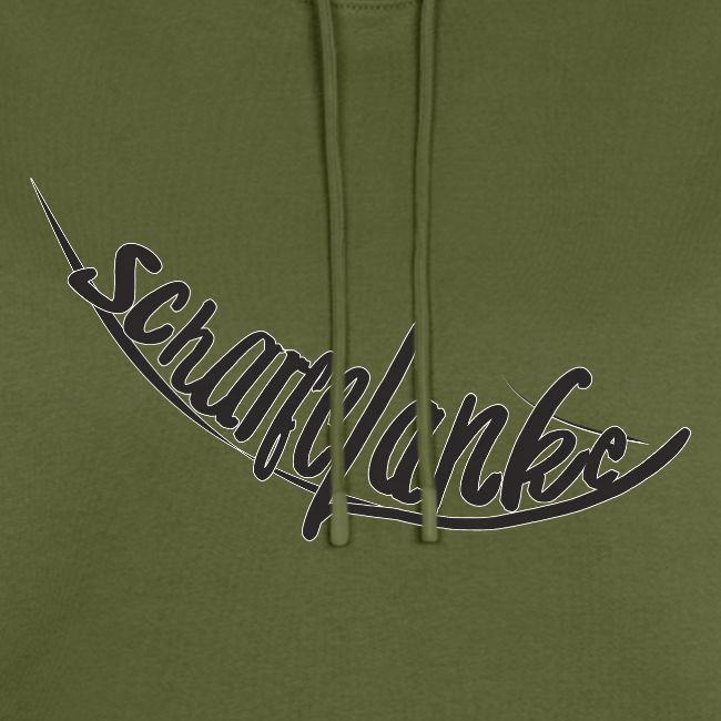 Scharfelanke Logo Print Schwarz