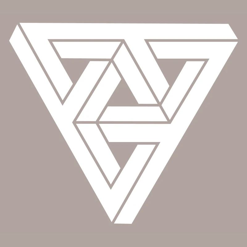 Optical illusion Triangle Minimal Shape