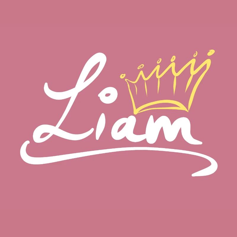 Étiquette de nom de couronne Liam