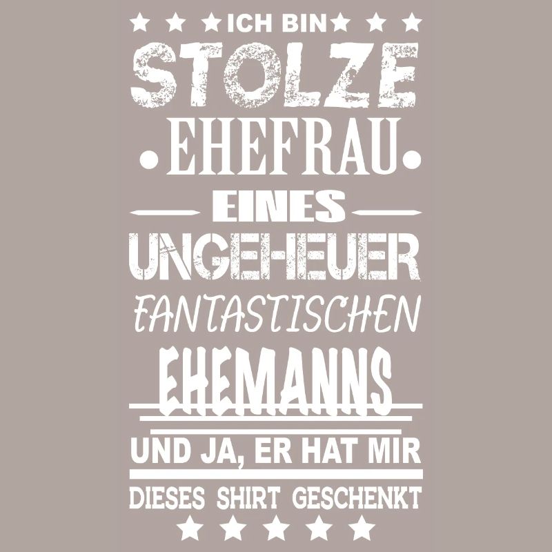 stolze Ehefrau eines tollen Ehemannes