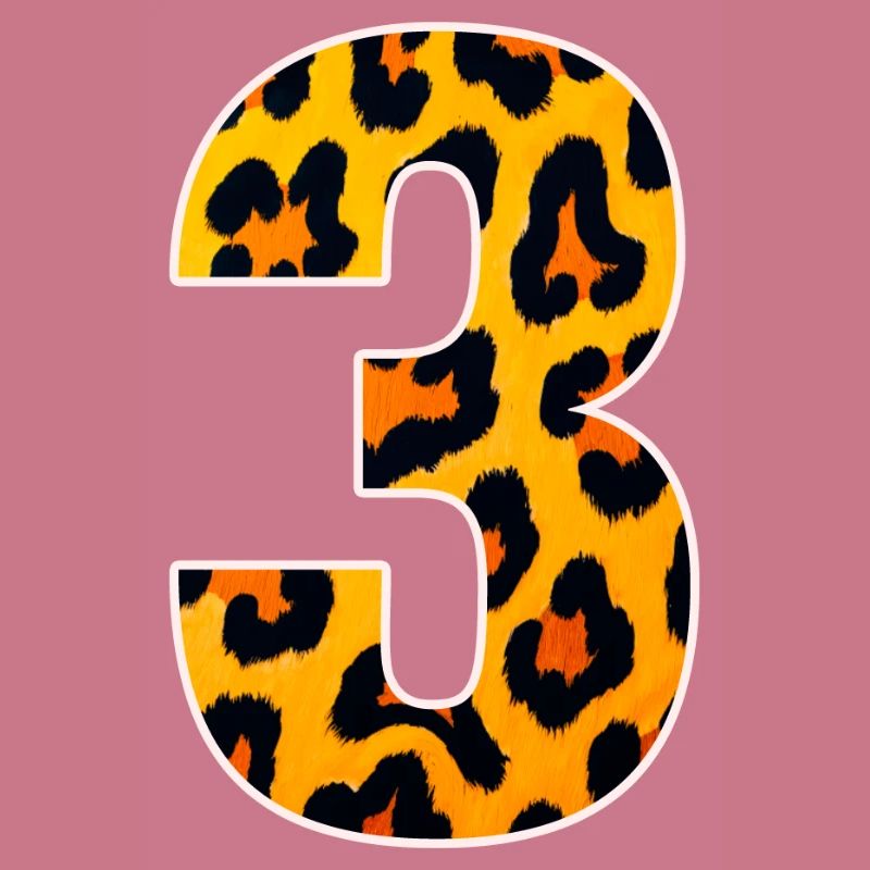 Leopard 3 Number Pattern