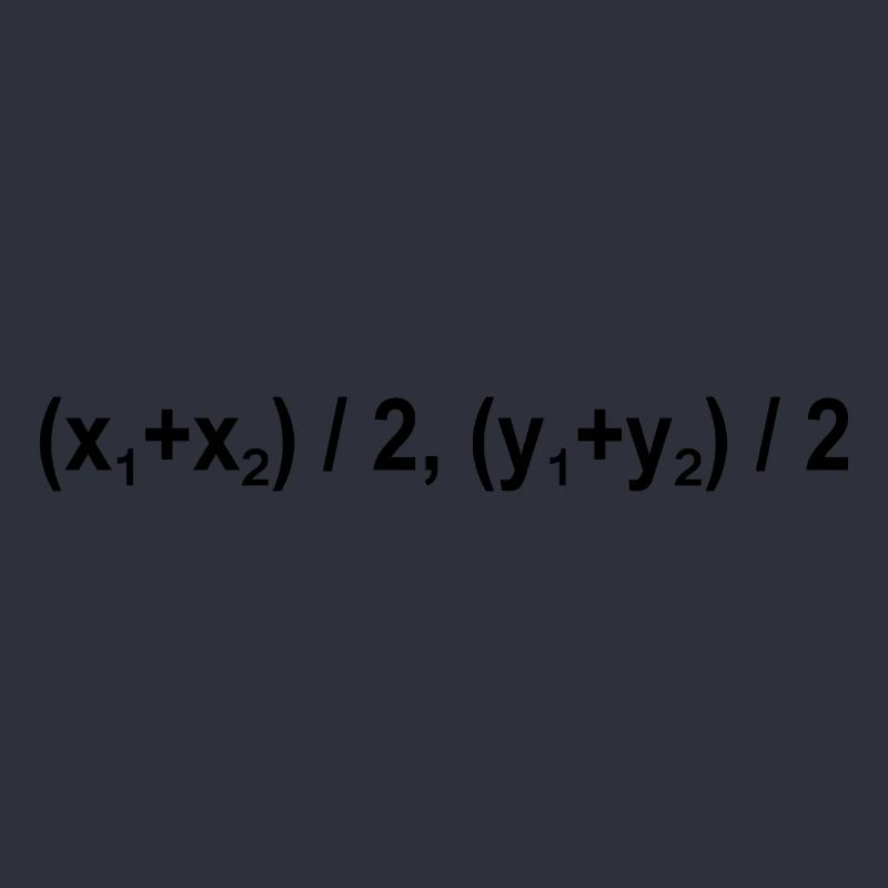 Midpoint Formula Math Mathematical Physics