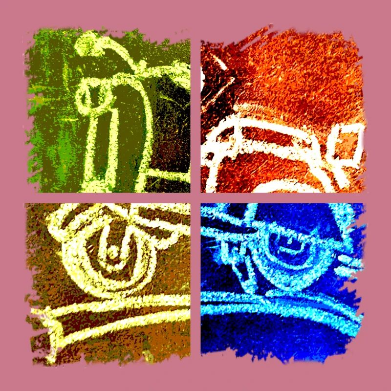 Comic Roller Collage 003 Rand neu