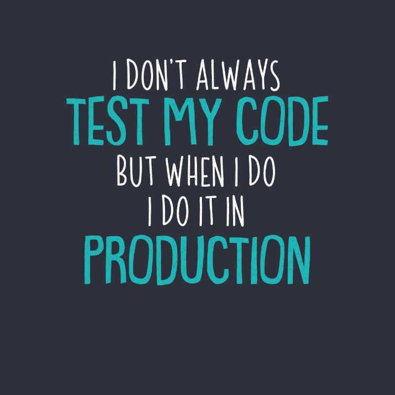 Cool Test Code Production Coder Shirt Gift